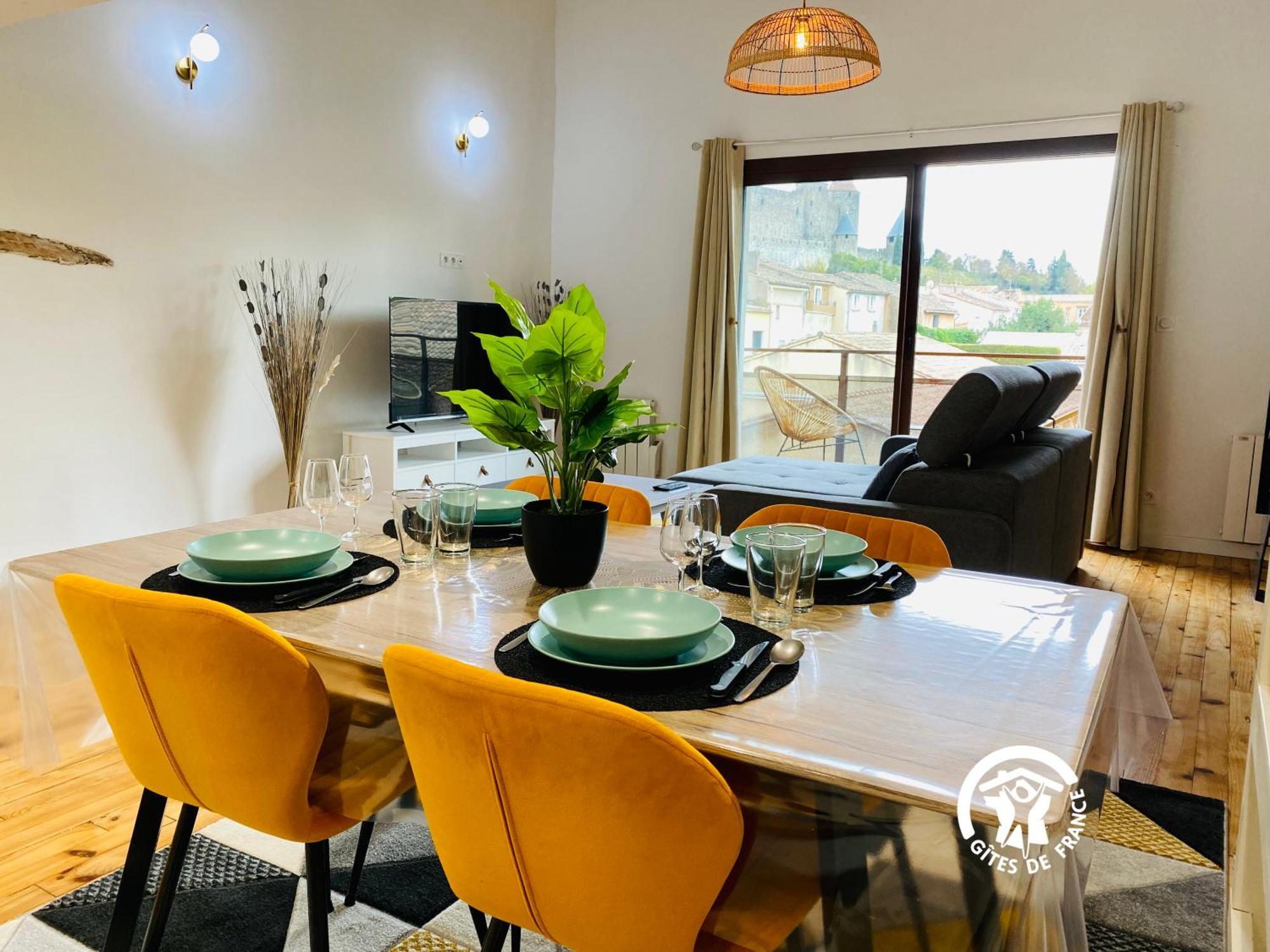 Loft Cocon Climatise - Imprenable Vue Sur Le Chateau Comtal Carcassonne Exteriör bild